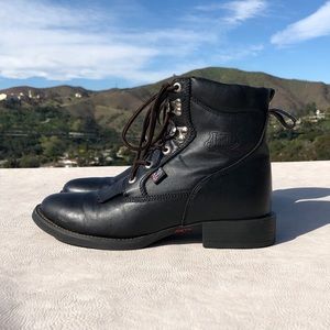 Vintage Black Leather Equestrian Boots